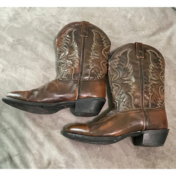 Laredo Mens Pinehurst Western Boot 10 EW Brown Leather Cowboy - Picture 5 of 8